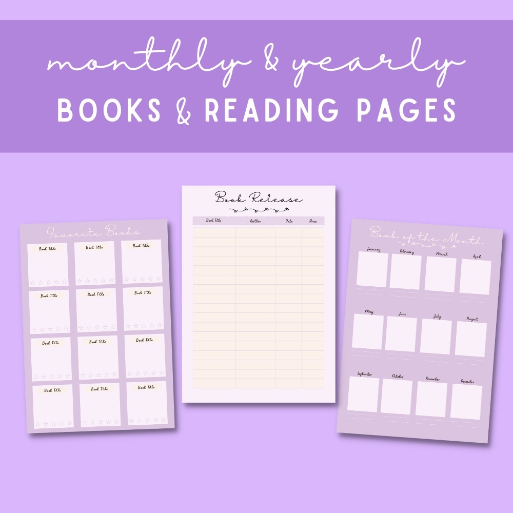 Books & Reading Challenges Planner Sheets - Picture 4 of 7